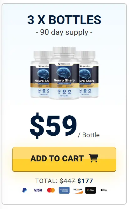 Order NeuroSharp 3 Bottles
